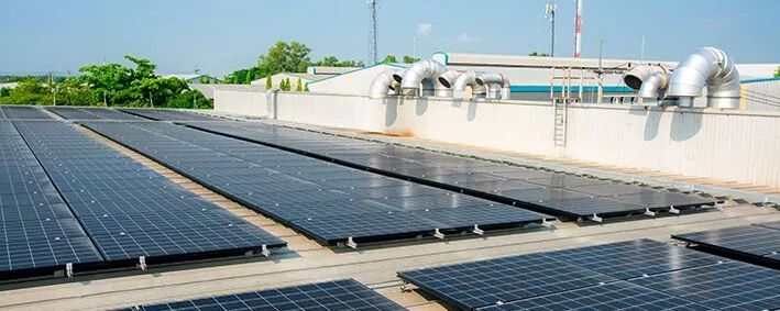 Photovoltaikanlage auf einem Dach