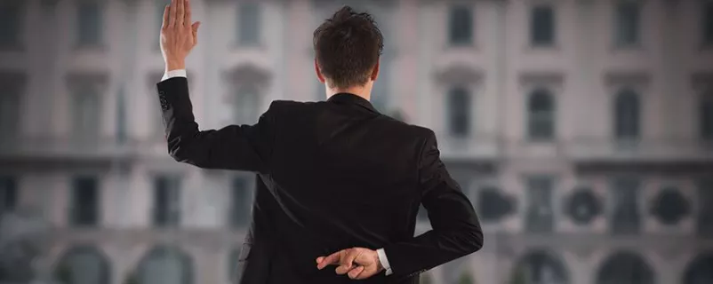 Lügender Politiker