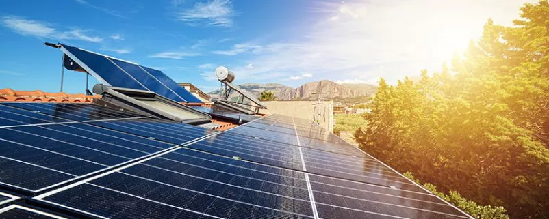 Photovoltaikanlage auf einem Dach