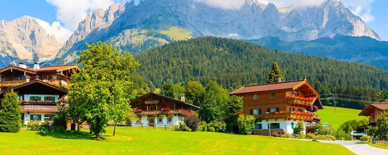 Häuser in Going am Wilden Kaiser 