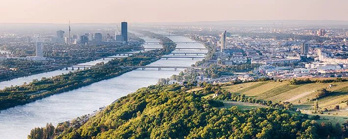 Blick auf Wien vom Kahlenberg aus