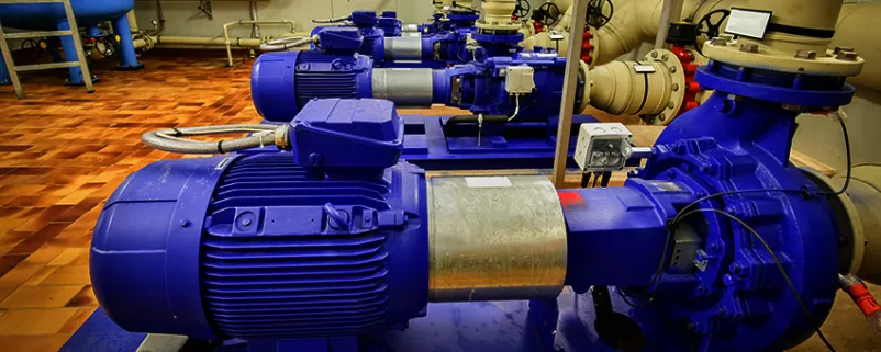 Kreiselpumpen in einem Wasserwerk