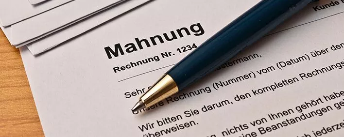 Mahnschreiben