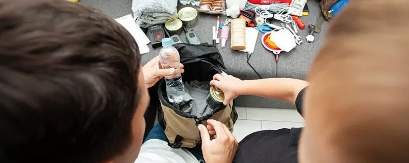Packen für Katastrophenvorsorge