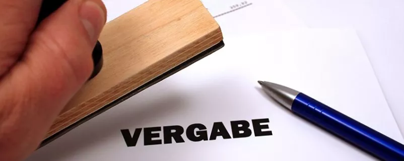 Vergabeauftrag stempeln