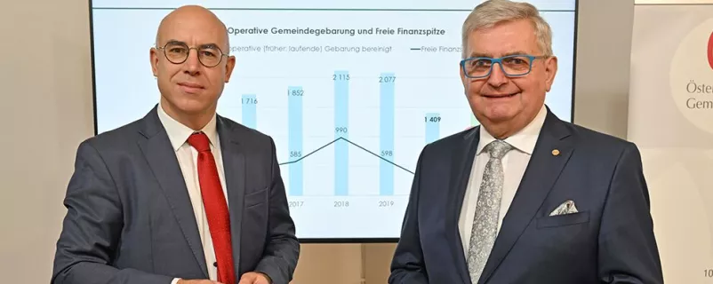 WIFO-Chef Gabriel Felbermayr und Gemeindebund-Präsident Alfred Riedl