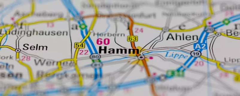 Lage von Hamm
