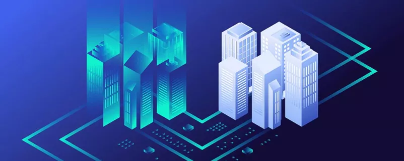 digitaler Zwilling einer Stadt