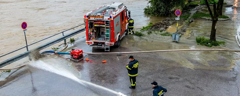 Feuerwehr im Hochwassereinsatz