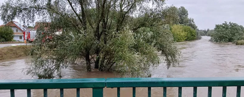 hochwasser am Kamp
