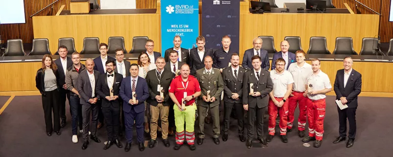 Die Preisträger des Camillo-Award im Parlament.