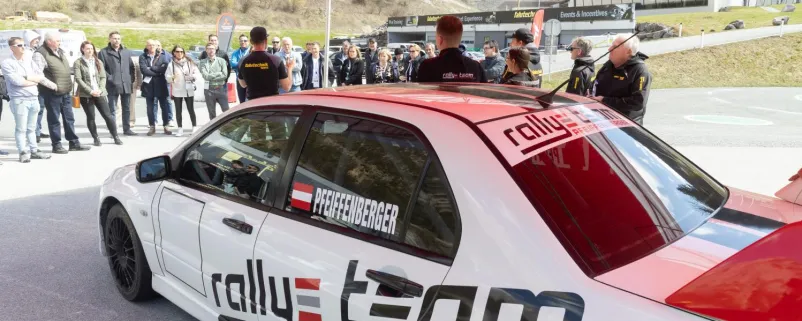 Mitsubishi Lancer in Rallye-Ausführung