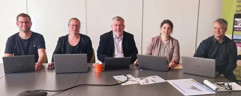 Das GDA-Team mit Andreas Schmidinger, Sarah Schmutz, Wolfgang Lindorfer, Eva Zirkler und Marcus Haunold.