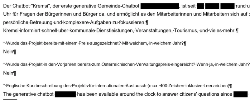 Schwärzen eines textes