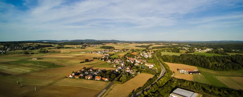 Gemeinde klein von oben