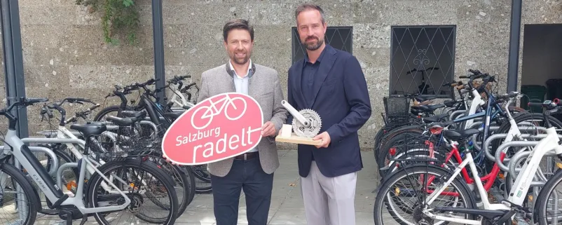 Landeshauptfrau-Stellvertreter Stefan Schnöll gratulierte Bürgermeister Gerald Klaushofer.