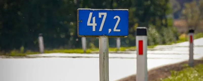 Kilometrierungstafel