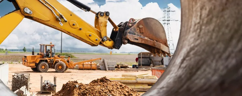 Schaufel eines Baggers