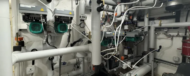 Heizanlage in einer Schule