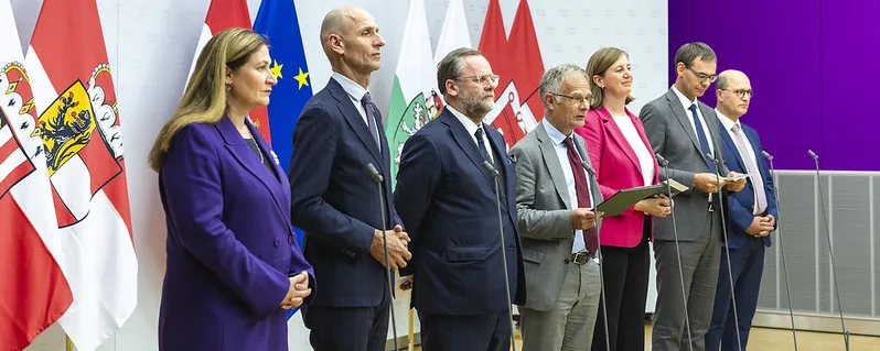 Pressekonferenz zur Einigung über den Stabilitätspakt