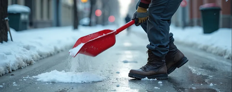 Salzstreuung im Winter