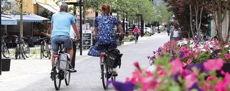 Radfahrer in Wörgl