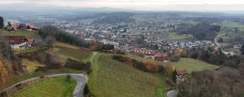 Blick auf Deutschlandsberg vonder Burg Deutschlandsberg