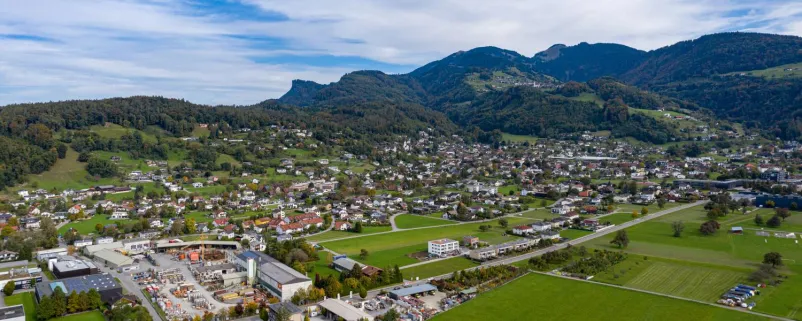 Blick auf die Gemeinde Klaus