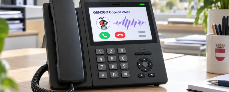 Telefon auf einem Schreibtisch
