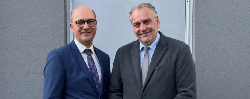 Gemeindebund Präsident Johannes Pressl mit Andreas Kollross, dem neuen Vizepräsidenten des Gemeindebundes.