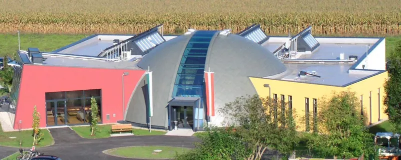 Foto vom neuem Gemeindezentrum in der Steiermark