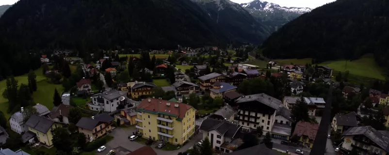 Blick von oben auf Mallnitz