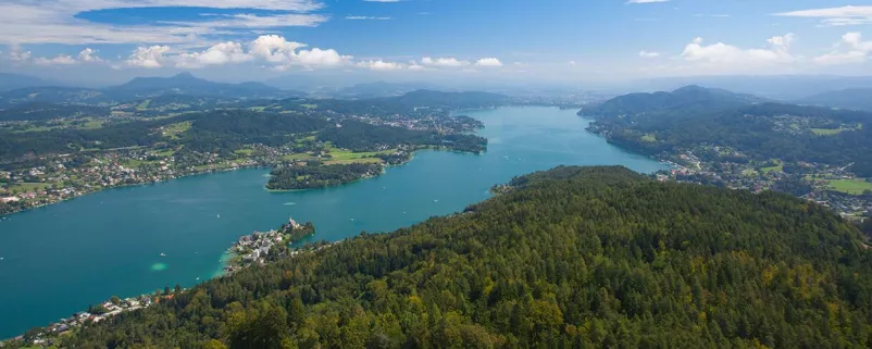 Blick auf See in Kärnten - Wörthersee