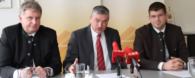 Gemeindebund Kärnten Vertreter bei Pressekonferenz