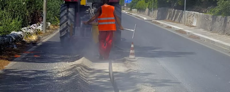 Baustelle für den Breitbandausbau