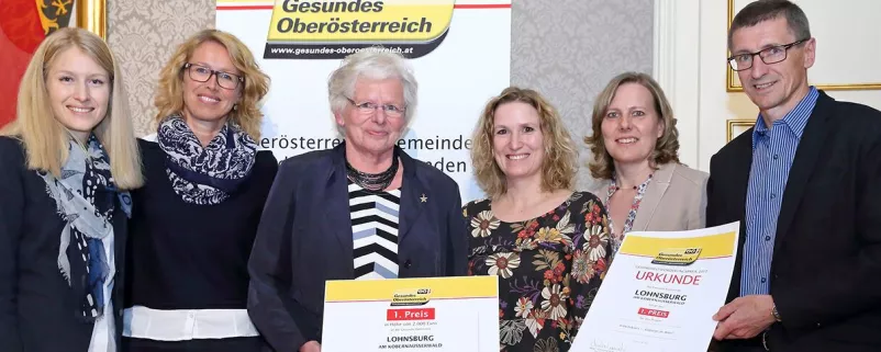 Gruppenfoto mit Landesrätin Haberländer