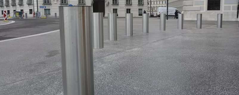 Poller am Ballhausplatz in Wien