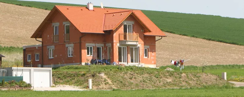 Haus für die Einhebung steht im ländlichen Raum