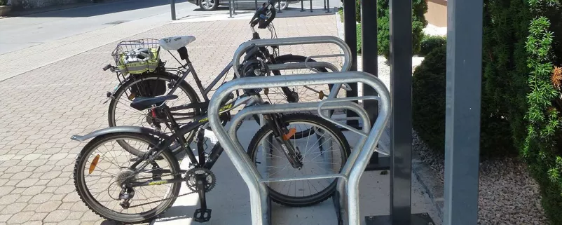 Fahrrad-Abstellmöglichkeit in der Stadt