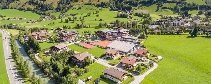 Salzburger Gemeinde von oben betrachtet