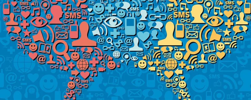 Symbolhafte Darstellung von Social Media