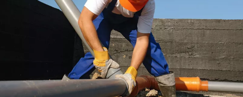 Arbeit am Abwasersystem