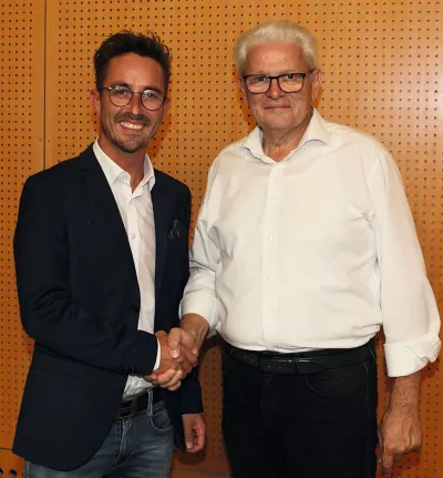 Lukas Greussing und Georg Bantel.