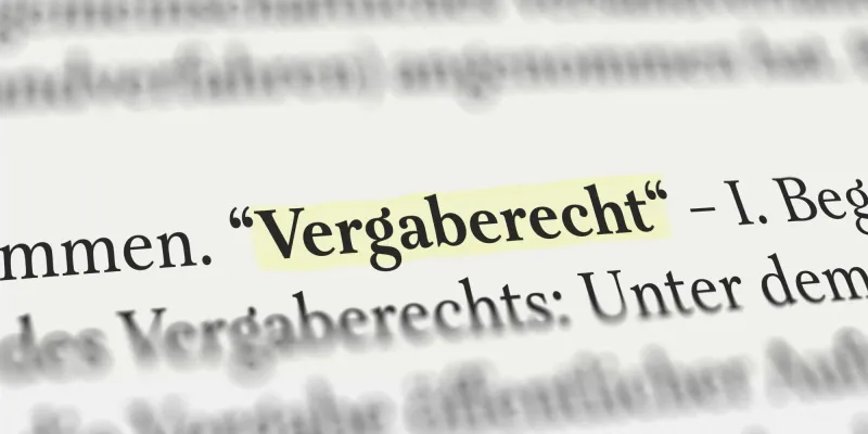 Schrift Vergaberecht