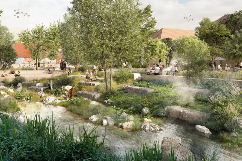 geplanter Park in Mödling