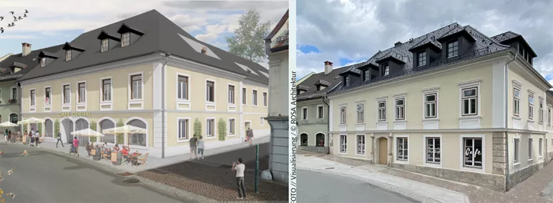 „Fürstenhaus“ im Ortskern von Irdning