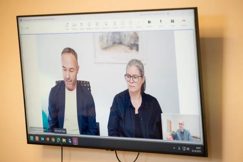 Bürgermeister Wolfgang Lässer, Obmann des Gemeindeverbands Jagdberg, und die Koordinatorin Ulrike Porod.