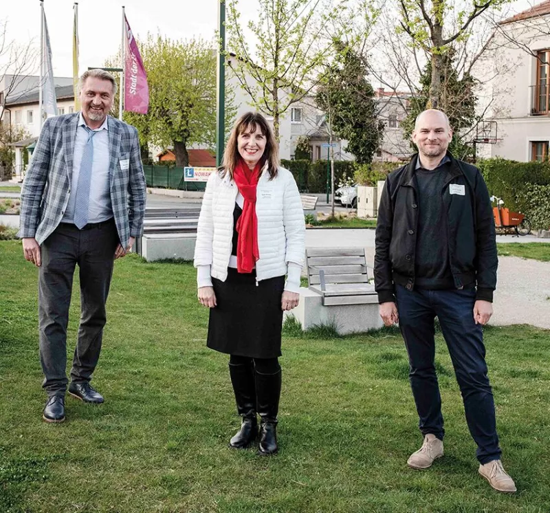 Werner Deringer, Baudirektor / Silvia Drescher, 1. Vizebürgermeisterin / Rainer Praschak, 2. Vizebürgermeister