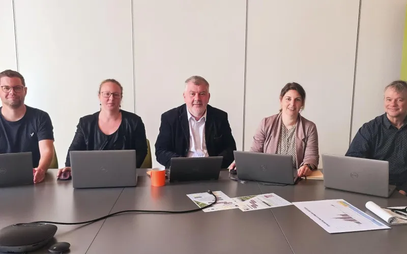 Das GDA-Team mit Andreas Schmidinger, Sarah Schmutz, Wolfgang Lindorfer, Eva Zirkler und Marcus Haunold.