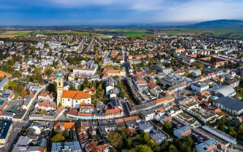 Blick auf Stockerau